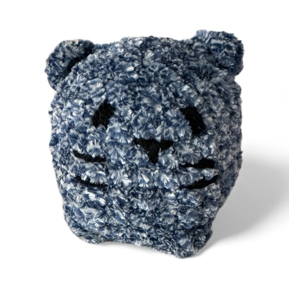 Blue Knitted Cat Plush - Picture 5 of 8